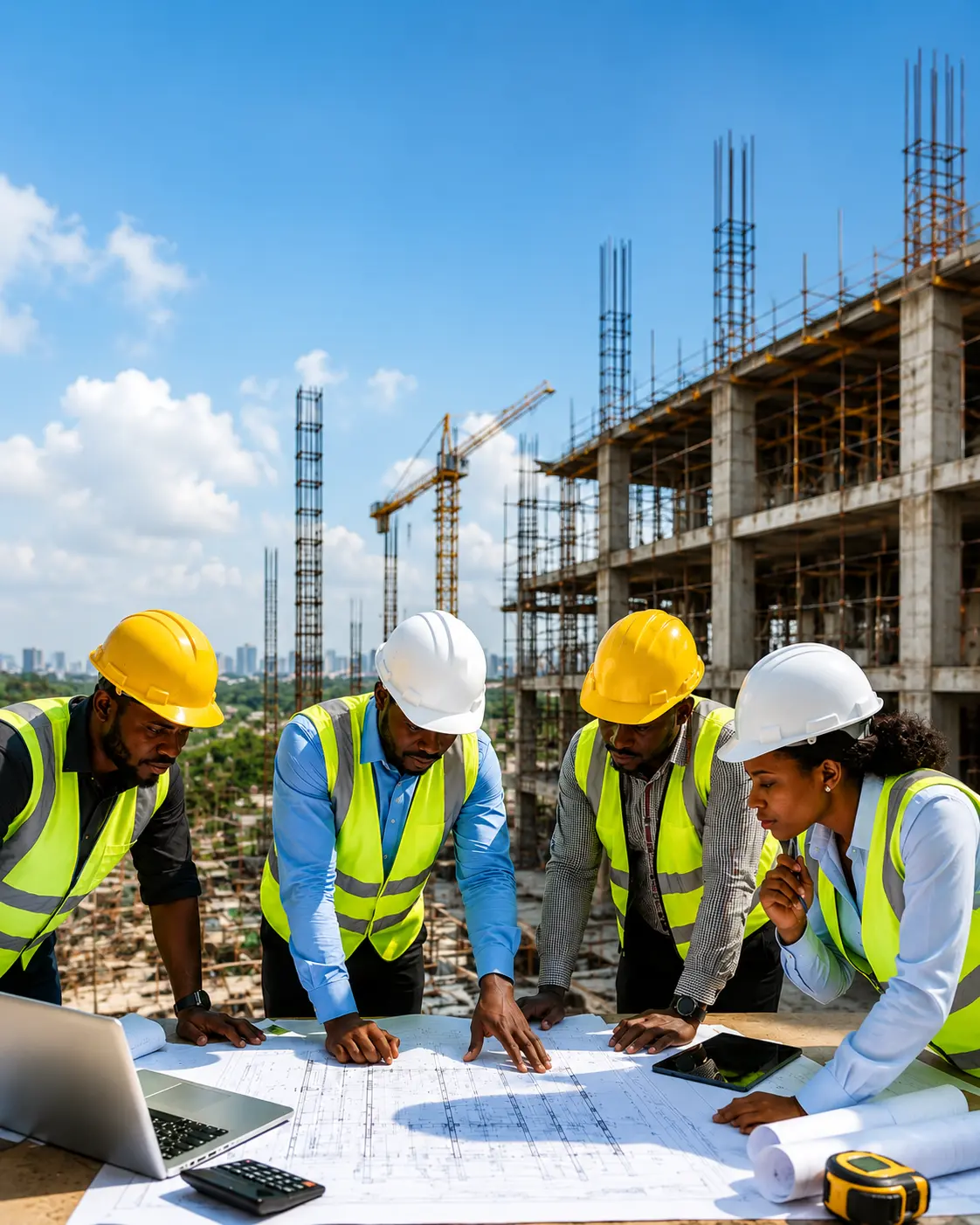 Construction planning meeting