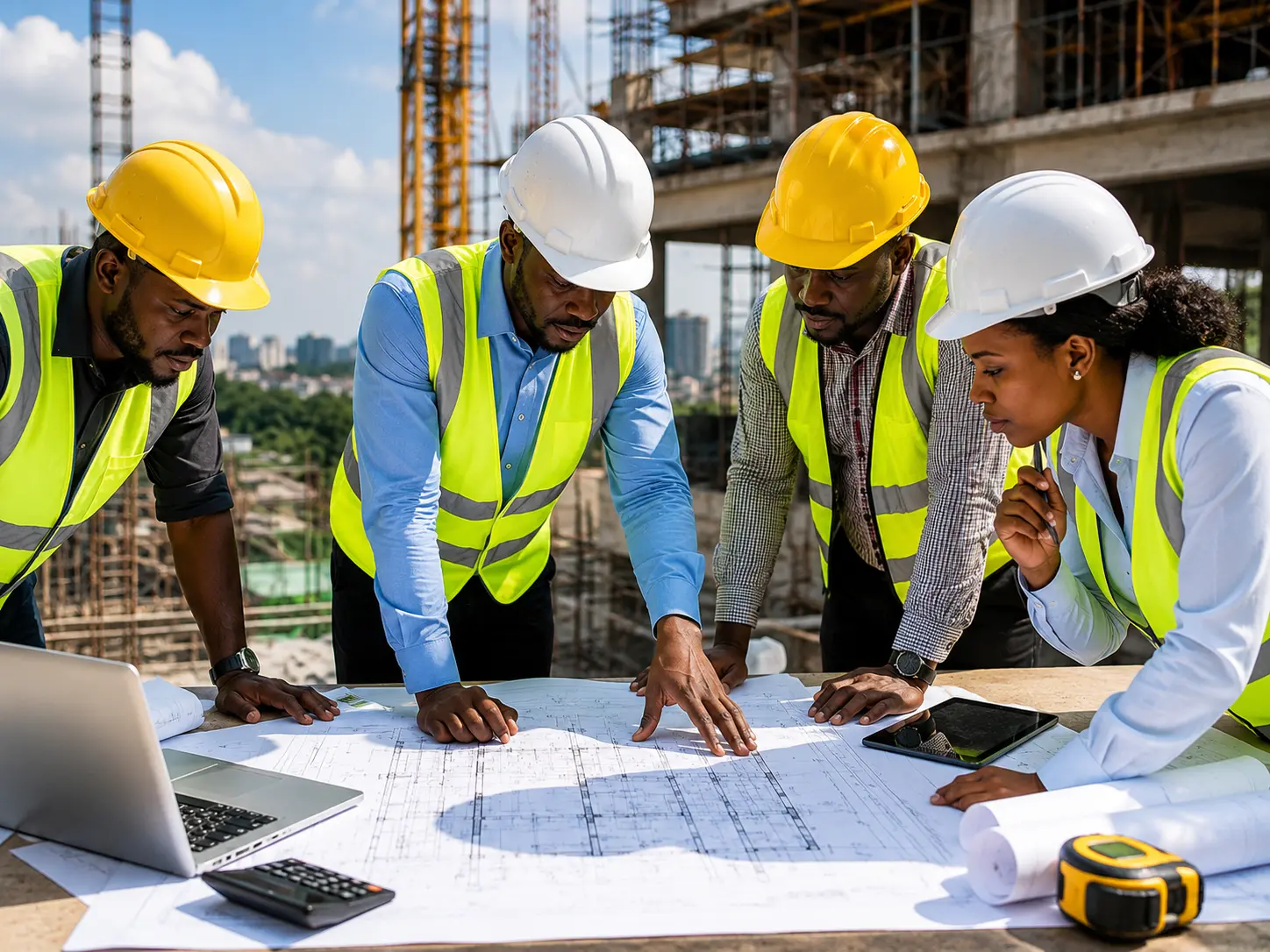 Construction planning meeting